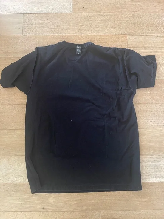 Obey Shepherd Fairy - Black Short Sleeve Tee with Red & Yellow Graphic - Picture 5 of 8